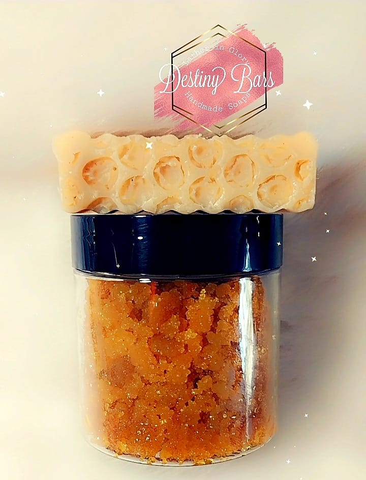 TURMERIC BAR, TURMERIC AND HONEY SUGAR SCRUB PACKAGE