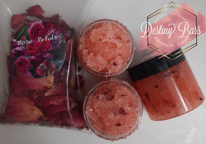 Pink Rose Sugar Scrubs